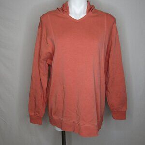 Athleta Sundown Alliance Hoodie Peach Heathered Orange Women's S Small